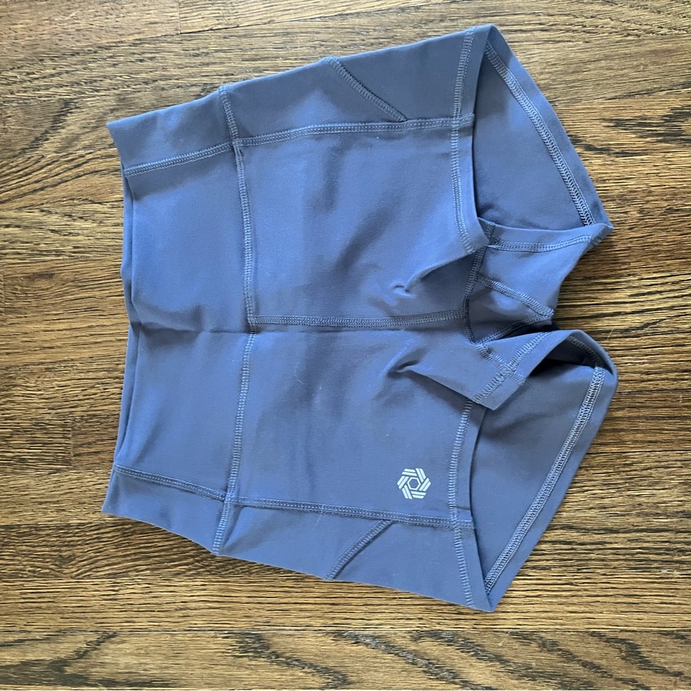 Honey Athletica Women's Dusty Blue Athletic Shorts